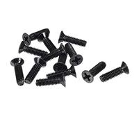 sourcing map M4 x 14mm Phillips Screw Fastener Black for Laptop PC TV Fan Switch 50pcs