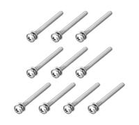 sourcing map M4 x 40mm 304 Stainless Steel Phillips Pan Head Machine Screws Bolts Combine with Spring Washer and Plain Washers 10Pcs