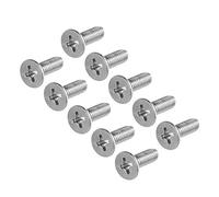 sourcing map M4x12mm Flat Head Machine Screws, Phillips Cross Screw, 304 Stainless Steel, Fasteners Bolts 50Pcs