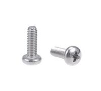 sourcing map M4x12mm Machine Screws Pan Phillips Cross Head Screw 304 Stainless Steel Fasteners Bolts 30Pcs