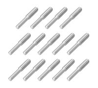 sourcing map M4x15mm to M5x15mm Double End Threaded Stud Screw Bolt, 14Pcs 304 Stainless Steel Thread Reducer Adapter for Furniture Machinery Assembly Fastener