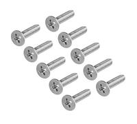 sourcing map M4x16mm Flat Head Machine Screws, Phillips Cross Screw, 304 Stainless Steel, Fasteners Bolts 50Pcs