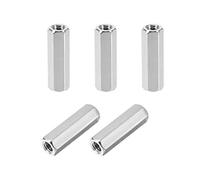 sourcing map M4x20mm Female-Female Hex Nickel Plated PCB Motherboard Spacer Standoff for FPV Drone Quadcopter, Computer & Circuit Board 5pcs