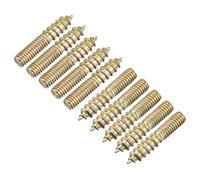 sourcing map M4x20mm Hanger Bolts, 24pcs Double Ended Thread Dowel Screws for Wood Furniture Connecting