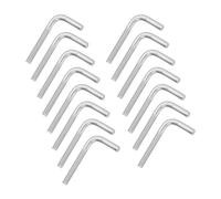sourcing map M4x33mm 7/L-Shaped Right Angle Bolt Screw, 304 Stainless Steel L Shape Foundation Bolt Long Square Bend Screw, 15 Pcs