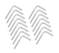 sourcing map M4x40mm 7/L-Shaped Right Angle Bolt Screw, 304 Stainless Steel L Shape Foundation Bolt Long Square Bend Screw, 15 Pcs