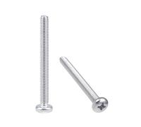 sourcing map M4x40mm Machine Screws Pan Phillips Cross Head Screw 304 Stainless Steel Fasteners Bolts 20Pcs