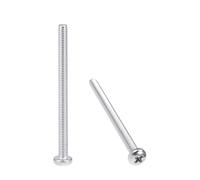 sourcing map M4x55mm Machine Screws Pan Phillips Cross Head Screw 304 Stainless Steel Fasteners Bolts 20Pcs