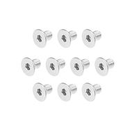 sourcing map M4x6mm Flat Head Machine Screws Inner Hex Screw 304 Stainless Steel Fasteners Bolts 40Pcs