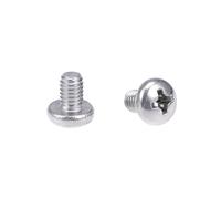 sourcing map M4x6mm Machine Screws Pan Phillips Cross Head Screw 304 Stainless Steel Fasteners Bolts 30Pcs
