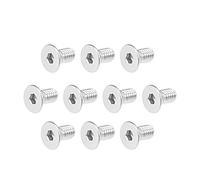 sourcing map M4x8mm Flat Head Machine Screws Inner Hex Screw 304 Stainless Steel Fasteners Bolts 40Pcs