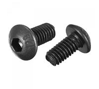 sourcing map M4x8mm Hex Socket Button Head Cap Bolts Screws Alloy Steel 100pcs