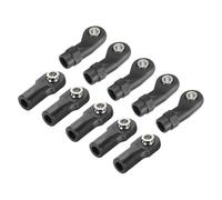sourcing map M4xL22mm 26mm Lever Steering Linkage Tie Rod Ball Head Link Joint End for RC Crawler Car 10 Pcs, Black