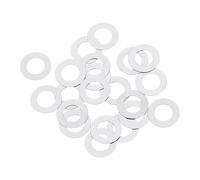 sourcing map M5 304 Stainless Steel Flat Washers, 20pcs 5x9x0.1mm Ultra Thin Flat Spacers for Screw Bolt, Electronic Repair, Automotive