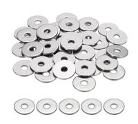 sourcing map M5 Flat Washer for Screw, 60Pcs Metal Washers 5MM ID x 20MM OD x 2MM Thick