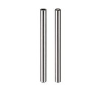 sourcing map M5 Internal Thread Dowel Pin 2pcs 8x100mm Chamfering Flat Carbon Steel Cylindrical Pin Bed Bookshelf Metal Devices Industrial Pins
