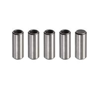 sourcing map M5 Internal Thread Dowel Pin 5pcs 8x20mm Chamfering Flat Carbon Steel Cylindrical Pin Bed Bookshelf Metal Devices Industrial Pins