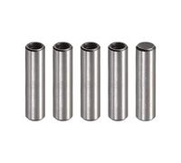 sourcing map M5 Internal Thread Dowel Pin 5pcs 8x30mm Chamfering Flat Carbon Steel Cylindrical Pin Bed Bookshelf Metal Devices Industrial Pins