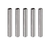 sourcing map M5 Internal Thread Dowel Pin 5pcs 8x60mm Chamfering Flat Carbon Steel Cylindrical Pin Bed Bookshelf Metal Devices Industrial Pins