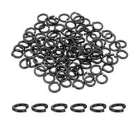 sourcing map M5 Spring Lock Washer, 304 Stainless Steel Split Lock Washers for Screws Bolts Cars Construction Machinery Black Pack of 100
