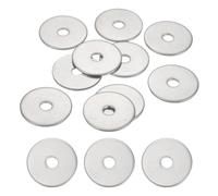 sourcing map M5 Stainless Steel Washers 5.4mm ID 25mm OD 1.5mm T 10Pcs