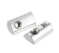 sourcing map M5 T Slot Nuts Roll in Spring T-nut with Ball Carbon Steel for 3030 Series Aluminum Extrusion Profile Rail with 8mm Slot 20Pcs