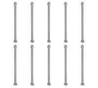 sourcing map M5 x 100mm 304 Stainless Steel Hex Head Screws Bolts, Nuts, Flat & Lock Washers Assortment Kit, Fully Threaded, Bright Finish for Home, Electronic, Machine, 10 Sets