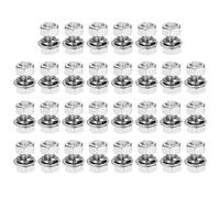 sourcing map M5 x 10mm 304 Stainless Steel Hex Head Screws Bolts, Nuts, Flat & Lock Washers Assortment Kit, Fully Threaded, Bright Finish for Home, Electronic, Machine, 30 Sets