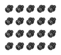 sourcing map M5 x 10mm Carbon Steel Phillips Pan Head Machine Screws Bolts Combine with Spring Washer and Plain Washers 50pcs