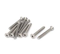 sourcing map M5 x 40mm Metric Hex Socket Countersunk Flat Head Screw Bolts 10PCS
