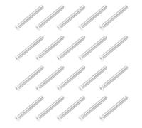 sourcing map M5 x 45mm Flat Countersunk Head Machine Screws 304 Stainless Steel Full Thread Phillips Drive Cross Screw for Furniture Connection Electrical Appliances (White, Pack of 20)