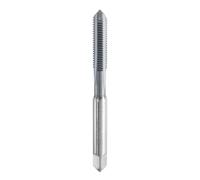 sourcing map M5x0.8 Metric Thread Tap 6542 Cobalt High-Speed Steel TiCN Coated Plug Tap Right Hand Straight Flutes Screw Threading Hand Tap