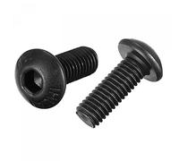 sourcing map M5x14mm Hex Socket Button Head Cap Bolts Screws Alloy Steel 100pcs