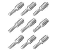 sourcing map M5x15mm to M8x15mm Double End Threaded Stud Screw Bolt, 9Pcs 304 Stainless Steel Thread Reducer Adapter for Furniture Machinery Assembly Fastener