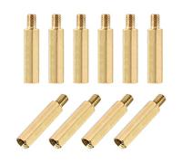 sourcing map M5x30mm+7mm Male-Female Brass Hex PCB Motherboard Spacer Standoff for FPV Drone Quadcopter, Computer & Circuit Board 10pcs