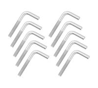 sourcing map M5x40mm 7/L-Shaped Right Angle Bolt Screw, 304 Stainless Steel L Shape Foundation Bolt Long Square Bend Screw, 10 Pcs