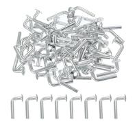 sourcing map M5x48mm Universal Pallet Rack Safety Bolt, Pallet Rack Drop Pin, Round Head Pallet Rack Safety Bolts Accessory Shelving System for Warehouse Home DIY Shelving Silver Pack of 100