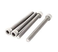sourcing map M5x55mm Stainless Steel Socket Head Cap Screws Hex Key Bolts 4pcs