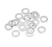 sourcing map M6 304 Stainless Steel Flat Washers, 20pcs 6x10x0.5mm Ultra Thin Flat Spacers for Screw Bolt, Electronic Repair, Automotive