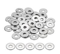 sourcing map M6 Flat Washer for Screw, 60Pcs Metal Washers 6MM ID x 20MM OD x 2MM Thick
