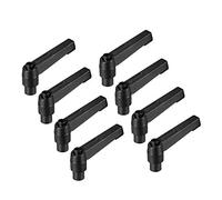 sourcing map M6 Handle Adjustable Clamping Lever Thread Push Button Ratchet Female Threaded Stud 8 Pcs