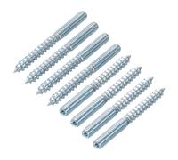 sourcing map M6 Hanger Bolts Length 2-3/8"(60mm) Double Headed Bolts Self-Tapping Screw 6mm Wood Joint Furniture Legs 36pcs