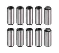 sourcing map M6 Internal Thread Dowel Pin 10pcs 10x25mm Chamfering Flat Carbon Steel Cylindrical Pin Bed Bookshelf Metal Devices Industrial Pins