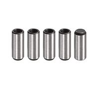 sourcing map M6 Internal Thread Dowel Pin 5pcs 10x25mm Chamfering Flat Carbon Steel Cylindrical Pin Bed Bookshelf Metal Devices Industrial Pins
