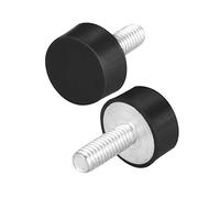 sourcing map M6 Male Female Rubber Mounts, Shock Absorber, for Motor Generator Compressor Garage Reverse Osmosis Pump Impact Air Generator Car Bobbins,D18mmxH8mm 4pcs