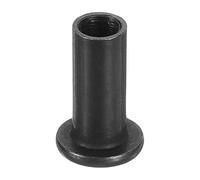 sourcing map M6 T-nuts, 30pcs Carbon Steel Hex Socket Head Insert Nut Screw Post Sleeve Nut for Furniture 18mm Height, Black