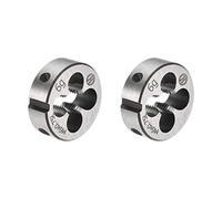sourcing map M6 X 0.75 Metric Round Die, Machine Thread Left Hand Threading Die, Alloy Tool Steel Screw Thread Cutting Die, 2pcs