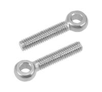 sourcing map M6 x 30mm Machinery Shoulder Swing Lifting Eye Bolt 304 Stainless Steel Metric Thread 5pcs