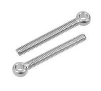 sourcing map M6 x 50mm Machinery Shoulder Swing Lifting Eye Bolt 304 Stainless Steel Metric Thread 2pcs