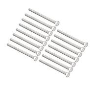 sourcing map M6x100mm Hex Bolts 304 Stainless Steel Hexagon Screw Bolt 15pcs